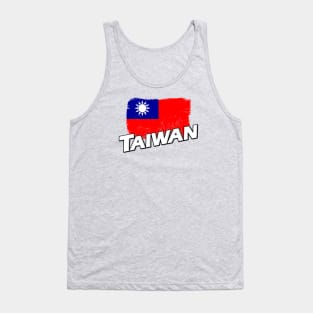 Taiwan flag Tank Top